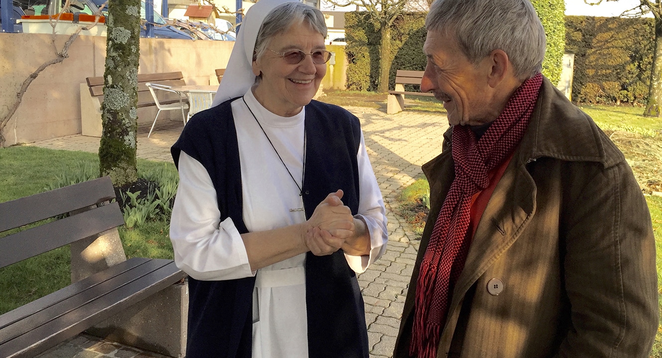 Schwester Jolenda Elsener und Dr. Alois Birbaumer