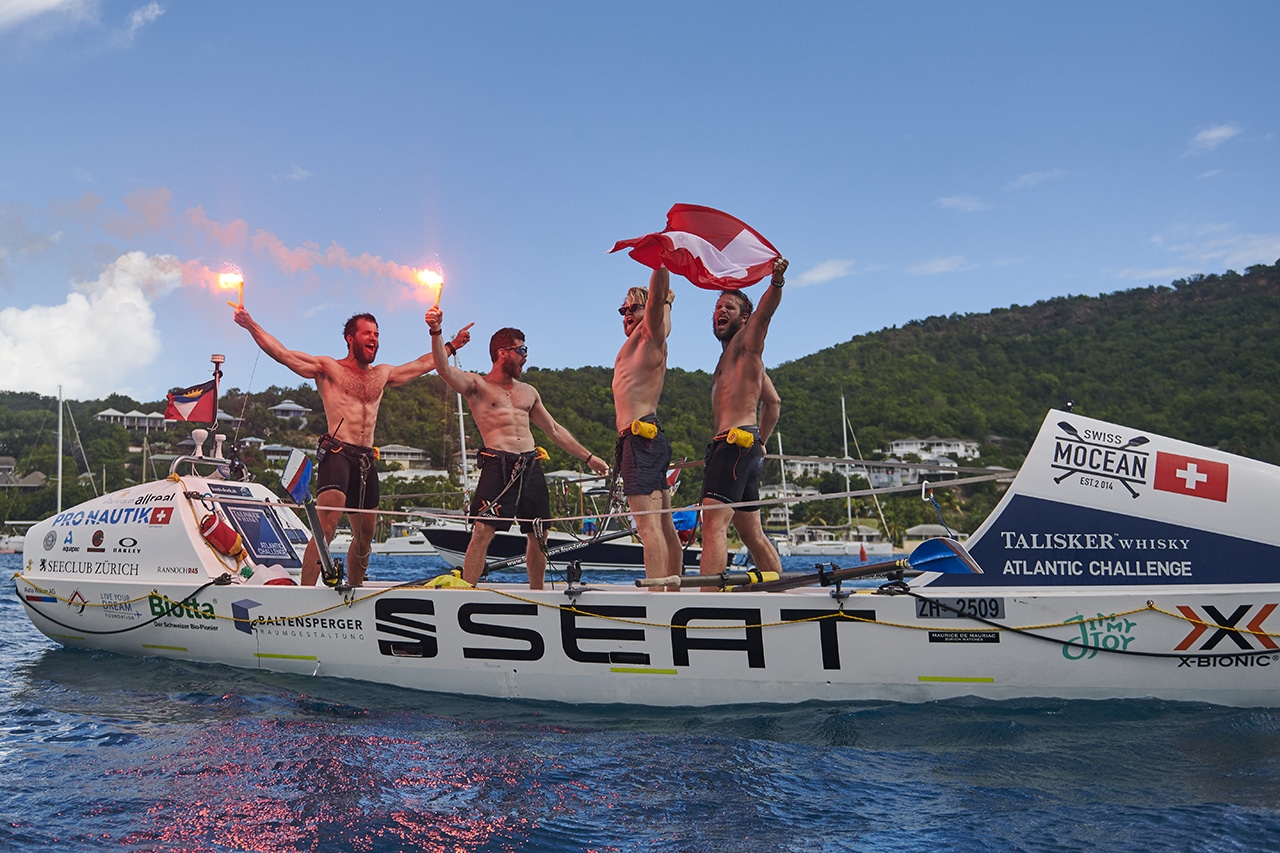 Marlin Strub, Laurenz Elsässer, Luca Baltensperger und Yves Schultheiss