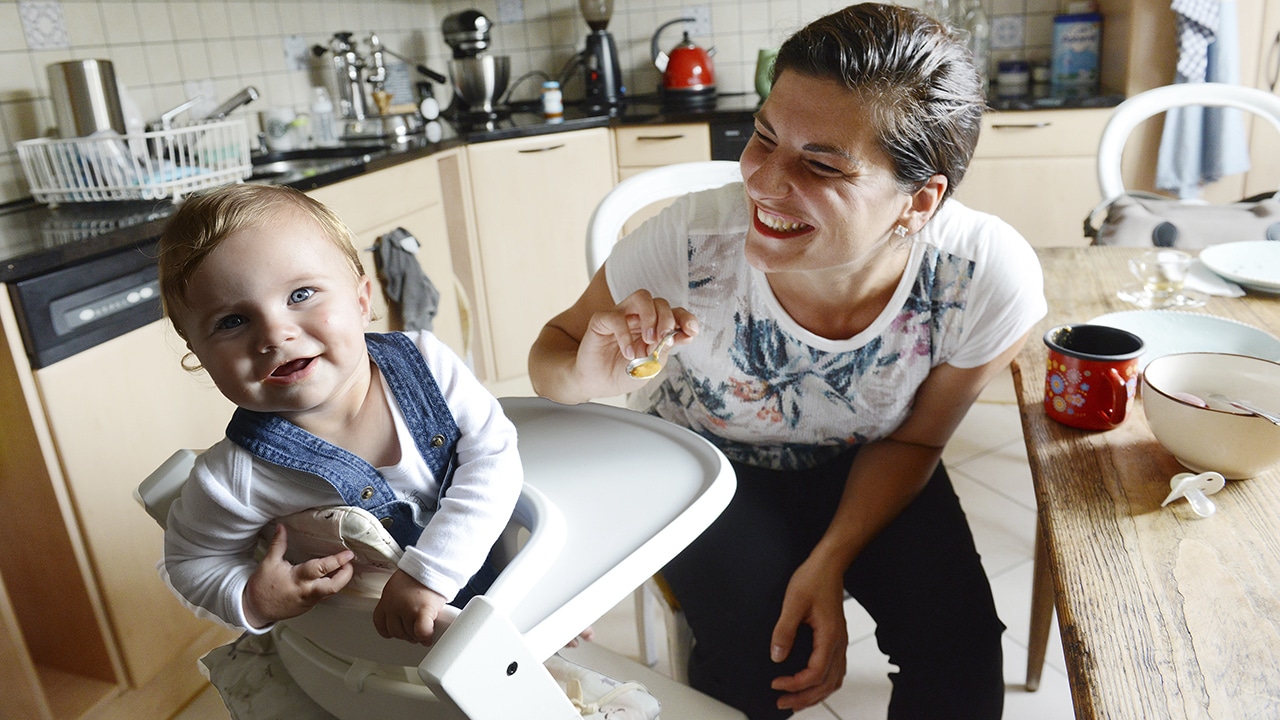 Schwere Geburt, Ivana D'Addario mit Tochter Joanina