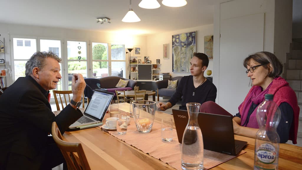 Dr. med. Corina Bürgi-Feld, Fabian Bürgi (M.) und Martin Schuppli.