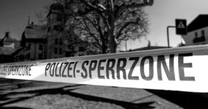 Corona-Virus, Polizei-Absperrband