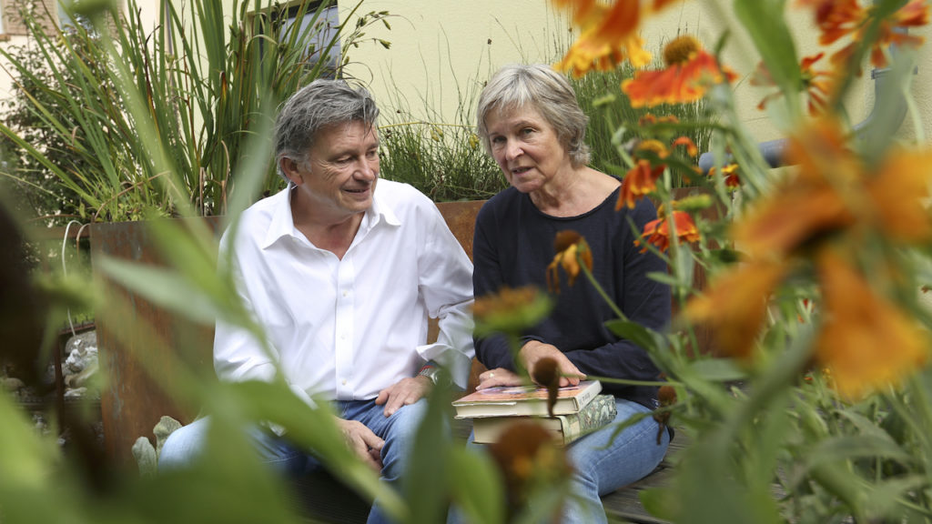 Christina Sgier, Märchen-Erzählerin und DeinAdieu-Autor Martin Schuppli