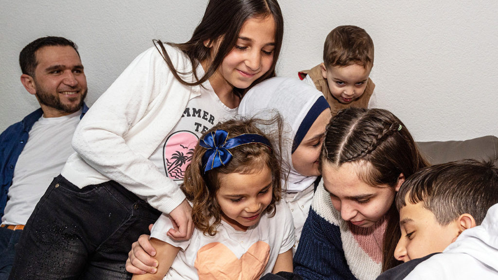 Flüchteten aus Syrien: Hussein Darwish und Familie