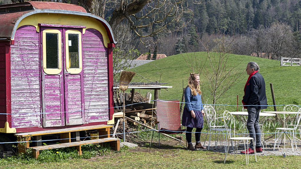 Franziska Thomet und DeinAdieu-Autor Martin Schuppli