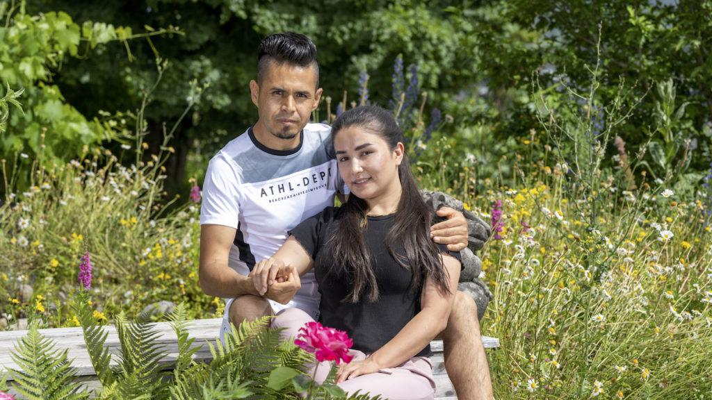 Momo Heydari mit Ehefrau Shirin