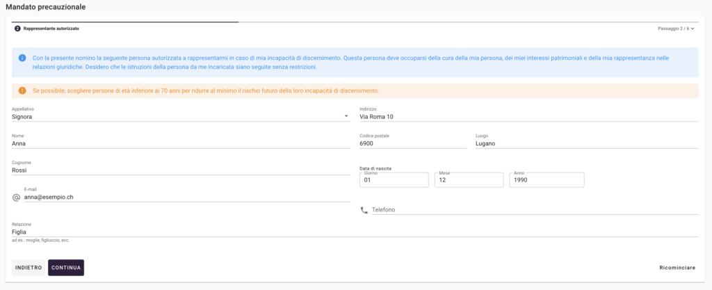 mandato precauzionale fase 2