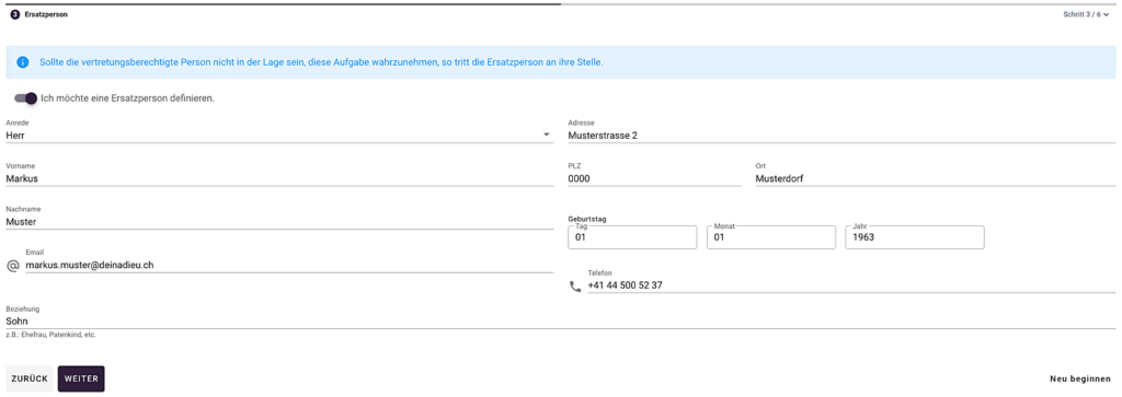 vorsorgeauftrag schritt 3