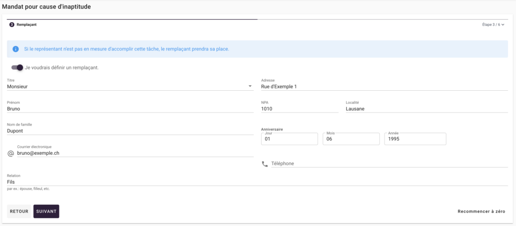mandat pour cause d'inaptitude étape 3