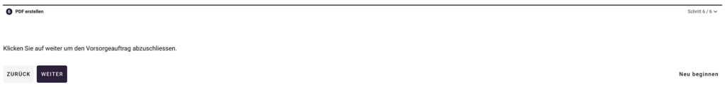 vorsorgeauftrag schritt 7